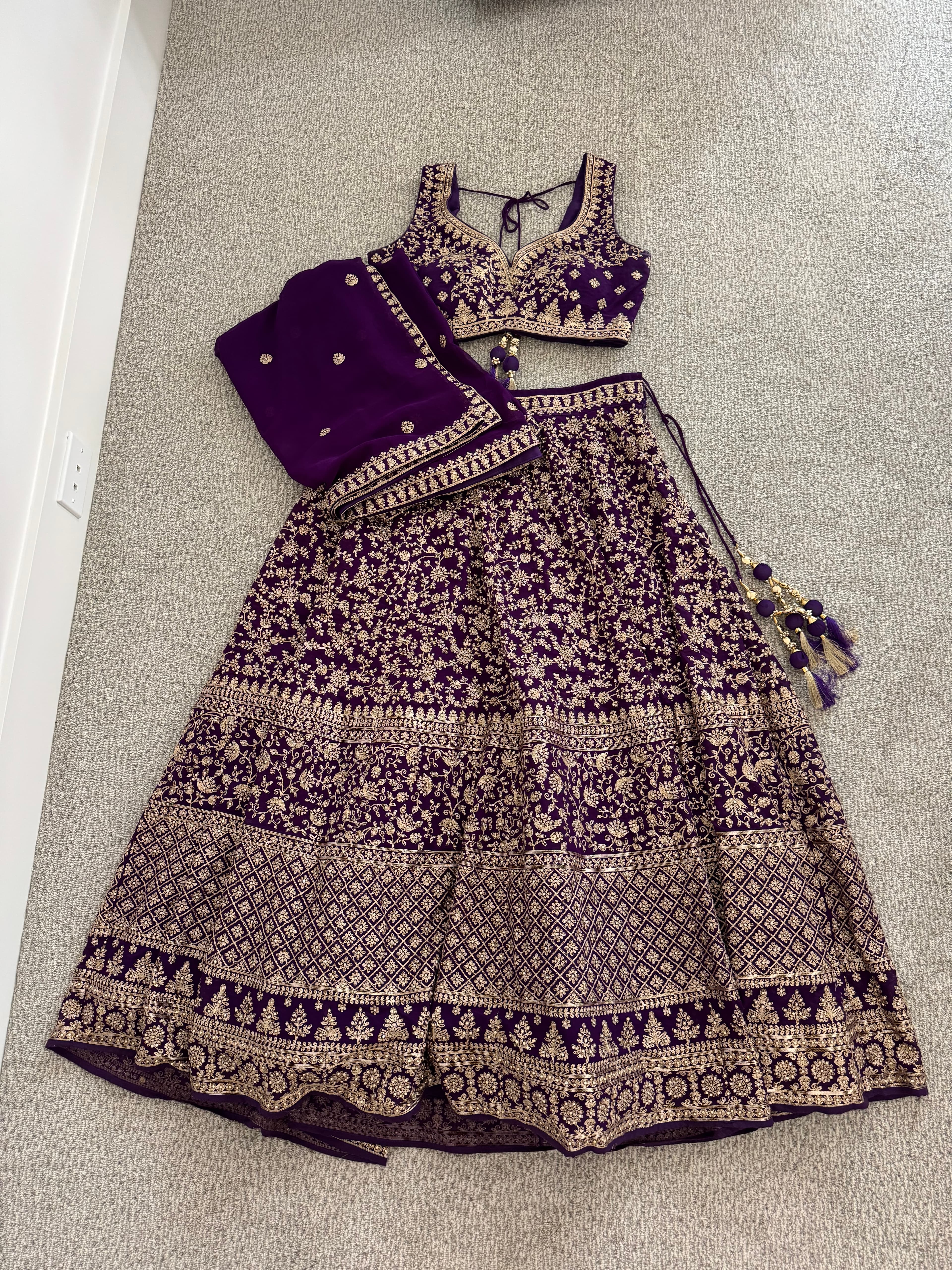 Purple Lehenga Choli