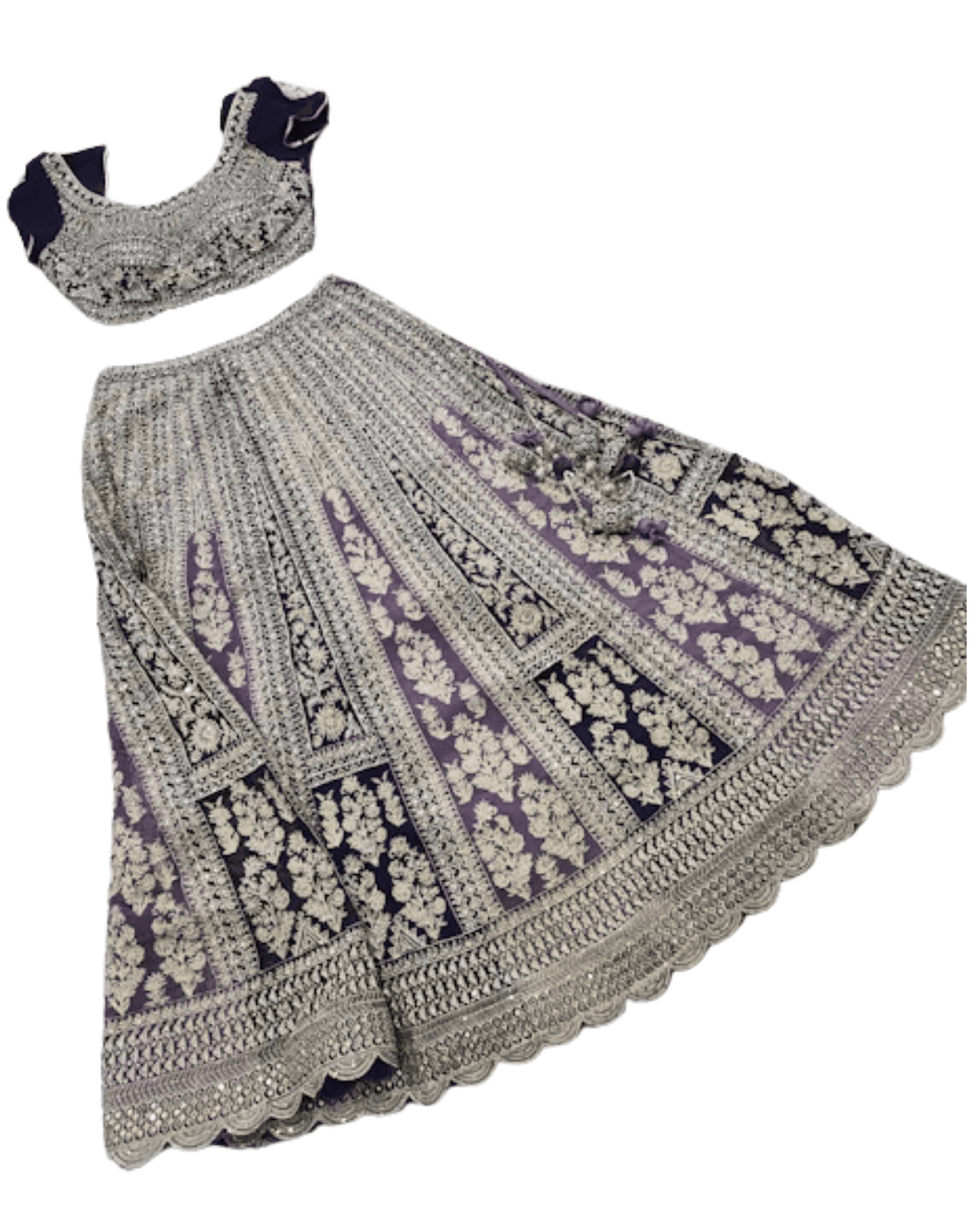 Purple lavender lehenga