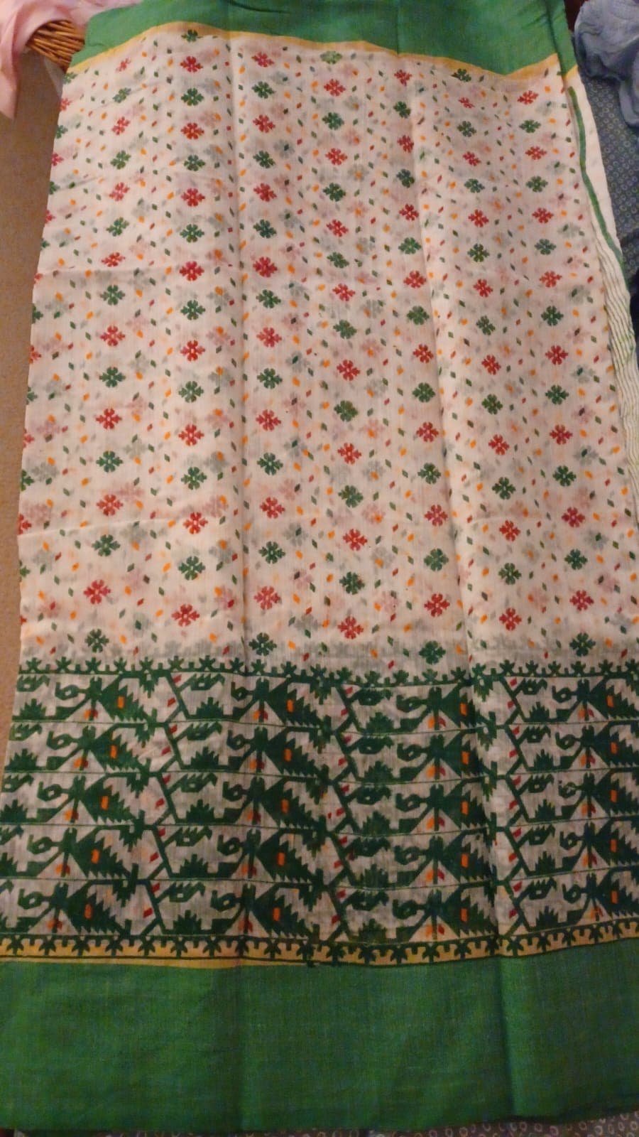 Printed dhakai saree