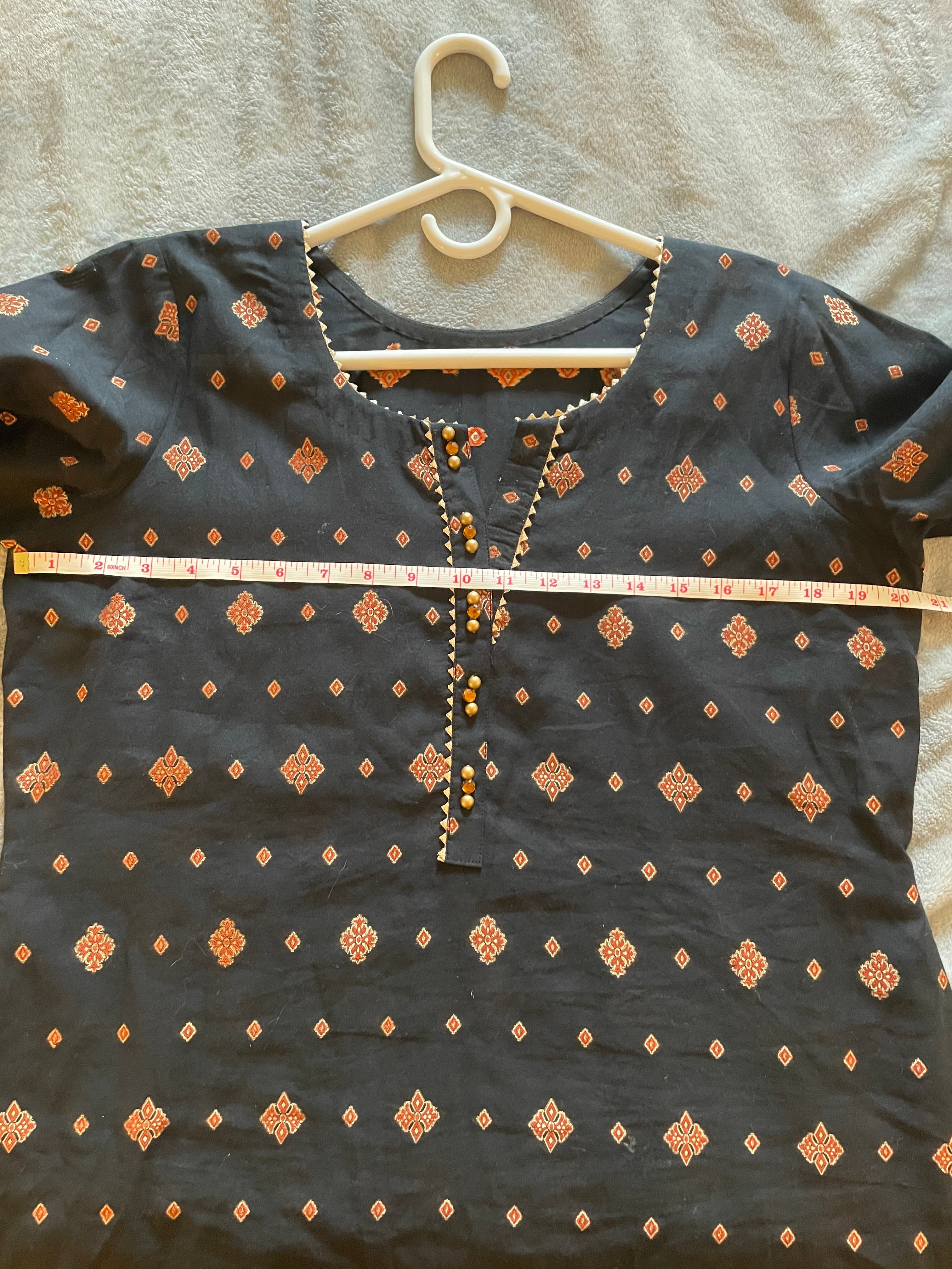 Black Khameez/Kurti 1 piece